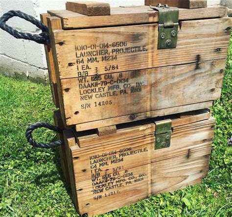 military surplus wood ammo box